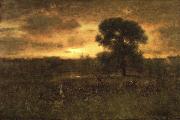 George Inness Sunrise oil on canvas
